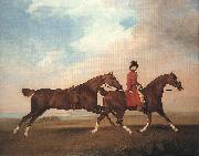 STUBBS, George William Anderson with Two Saddle-horses er USA oil painting artist